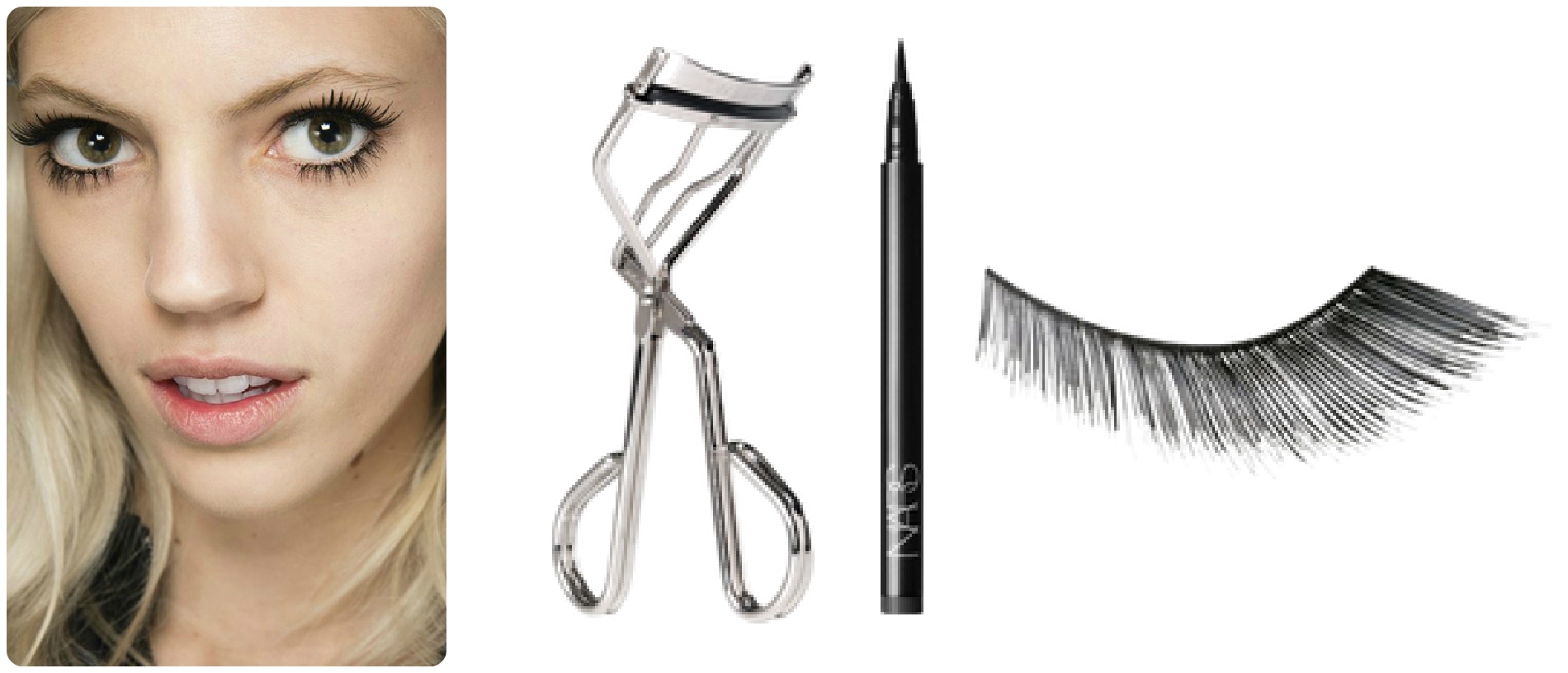 Autumn Make-Up Trends - False Eyelashes How to wear false eyelashes