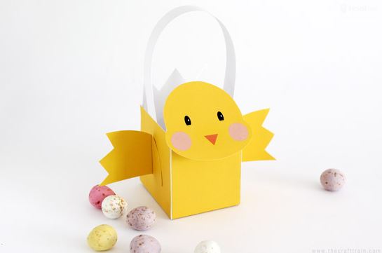 Make your own Easter egg hunt basket Image courtesy of The Craft Train - see their blog on Etsy for more details on how to make this.